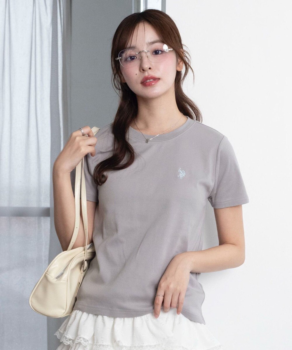 WEGO 【SMLサイズ展開】U.S. POLO ASSN.別注コンパクトTシャツ 