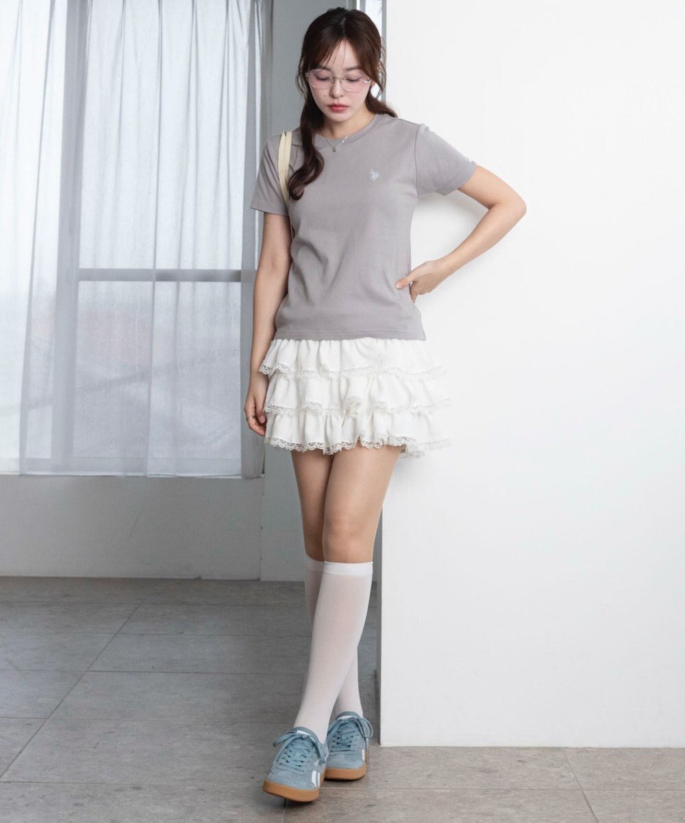 WEGO 【SMLサイズ展開】U.S. POLO ASSN.別注コンパクトTシャツ 