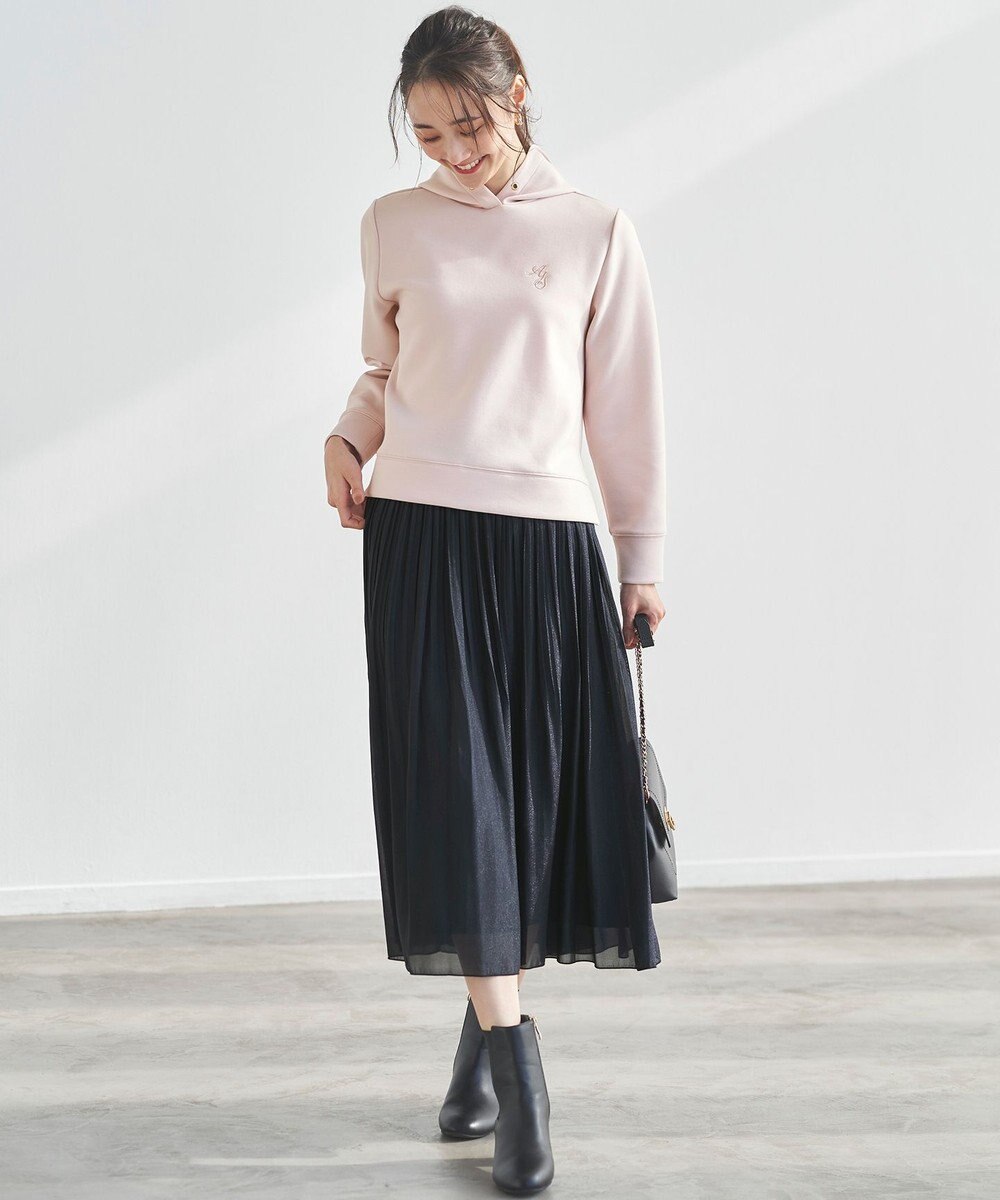 ANY SIS L 【洗える】シャイニープリーツ スカート 