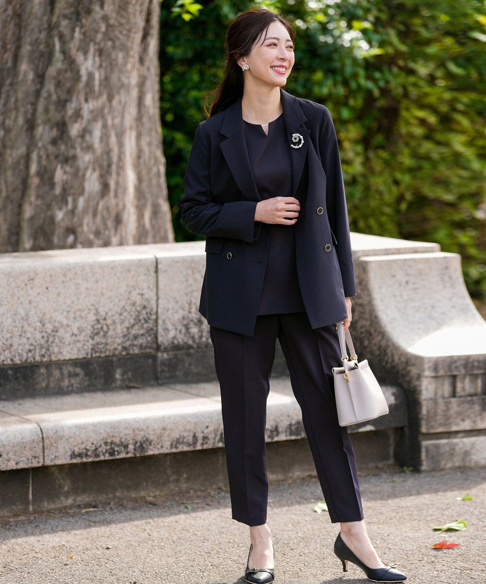 ANY SIS L セレモニーダブルクロス テーラードジャケット 