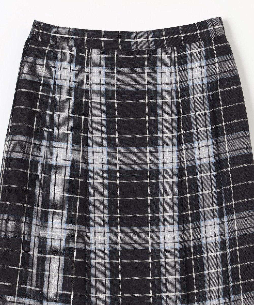 組曲 KIDS 【150-170cm】ウール綾チェック スカート（リボン付き） 