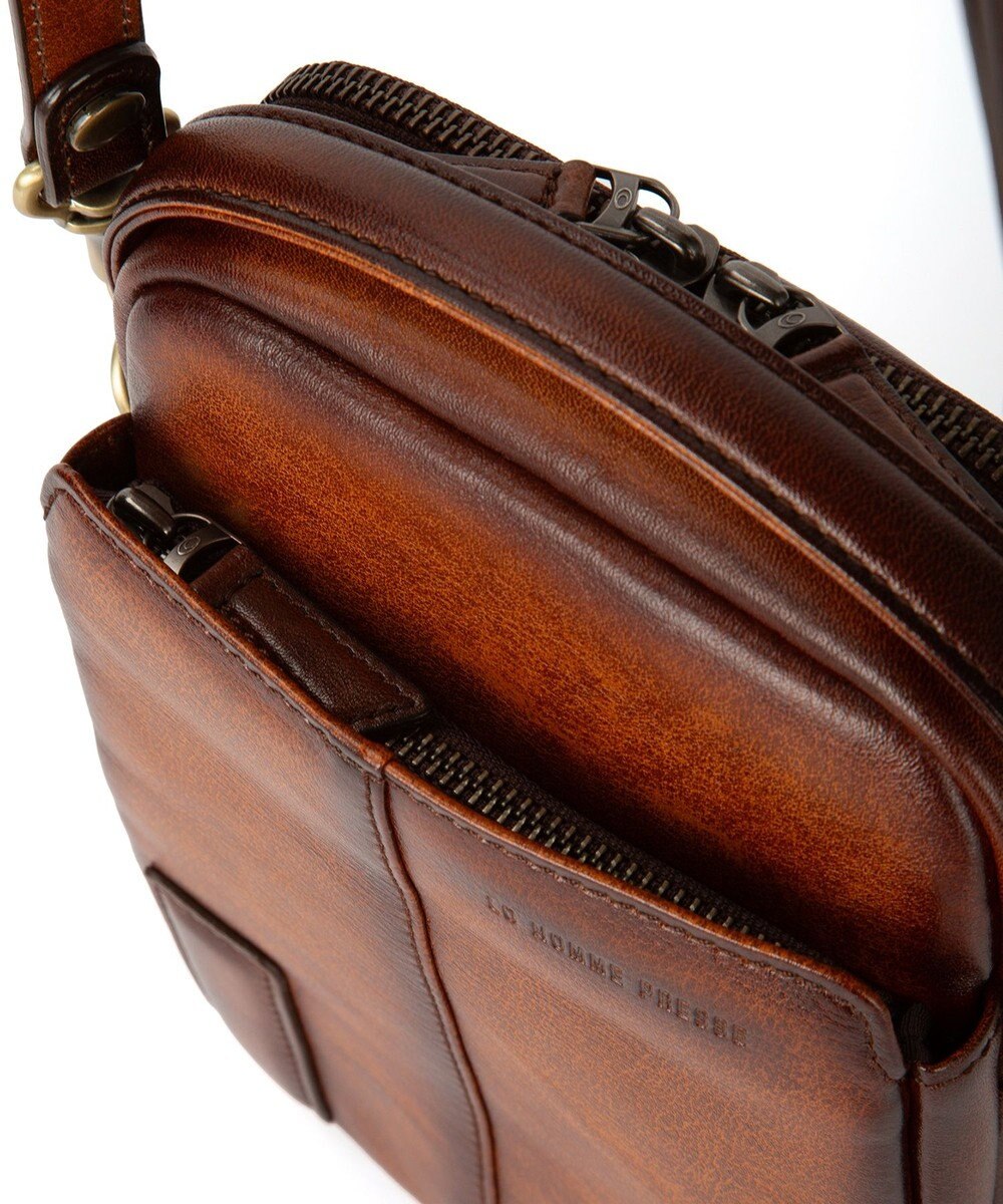 ACE BAGS & LUGGAGE LO HOMME PRESSE アルカイック 本革 日本製 ショルダーバッグ 縦型 71863 ロ・オム・プレッセ 