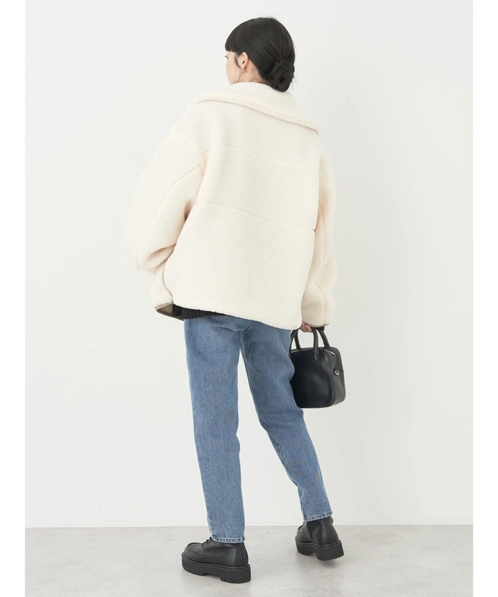 earth music&ecology リバーシブルボアブルゾン 