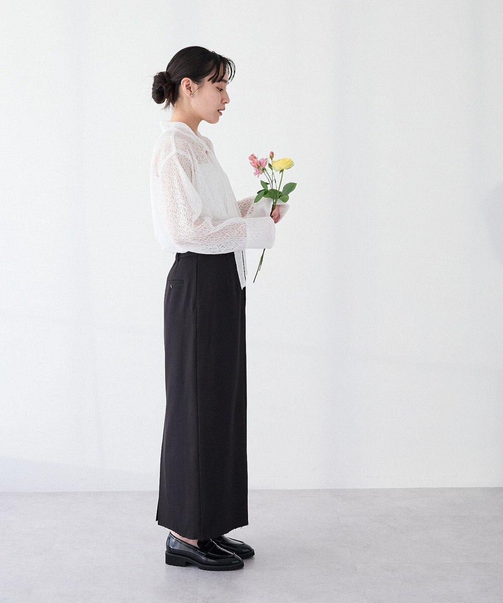 CRAFT STANDARD BOUTIQUE ＜セレモニー＞カットアウトヘムIラインスカート 