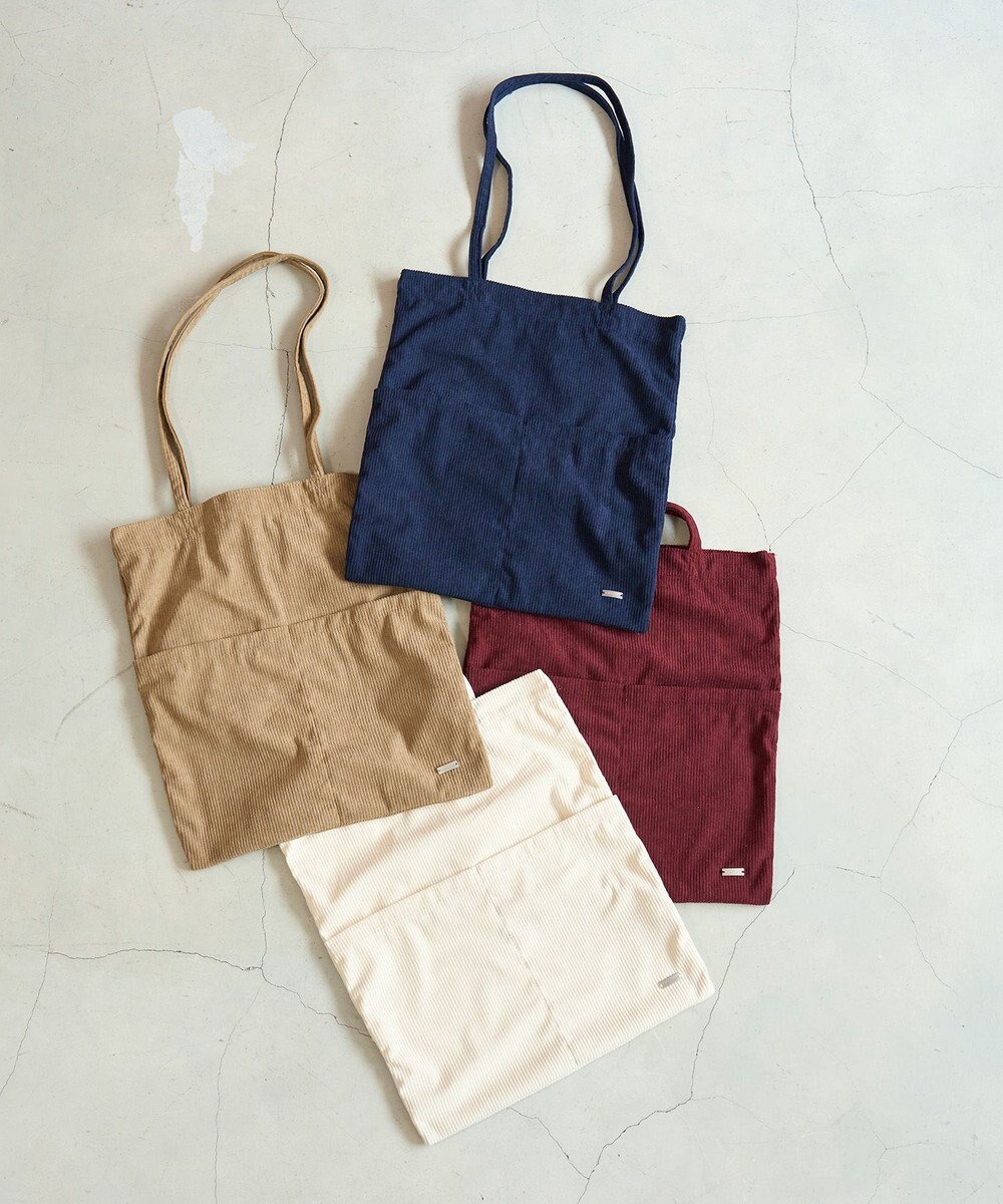 UNFILO コーデュロイ トートバッグ 