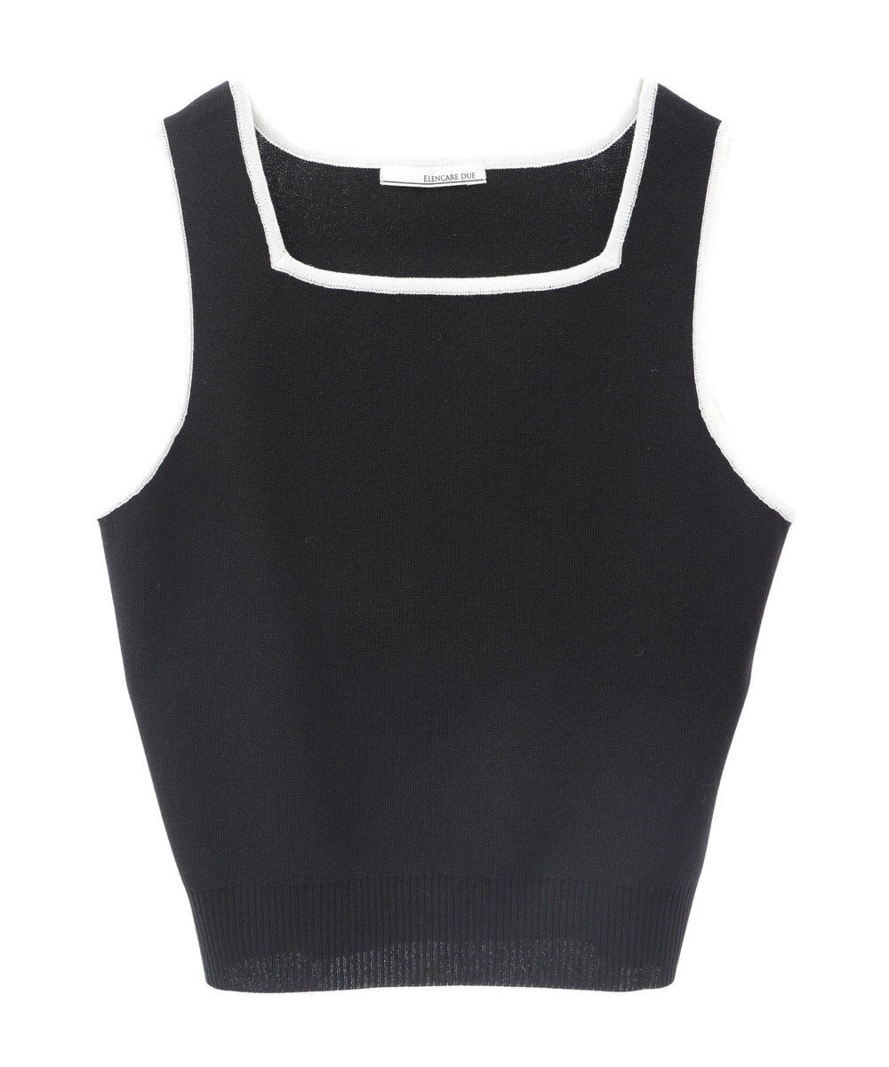Green Parks ・ＥＬＥＮＣＡＲＥ　ＤＵＥ　バイカラーニットタンク 