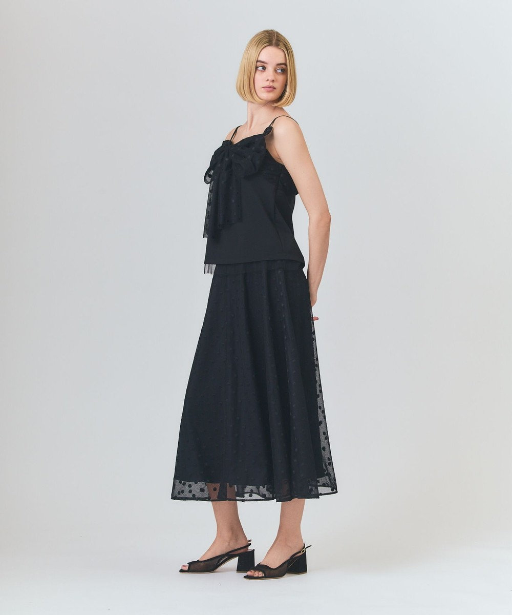 GRACE CONTINENTAL ドットembチュールスカート 