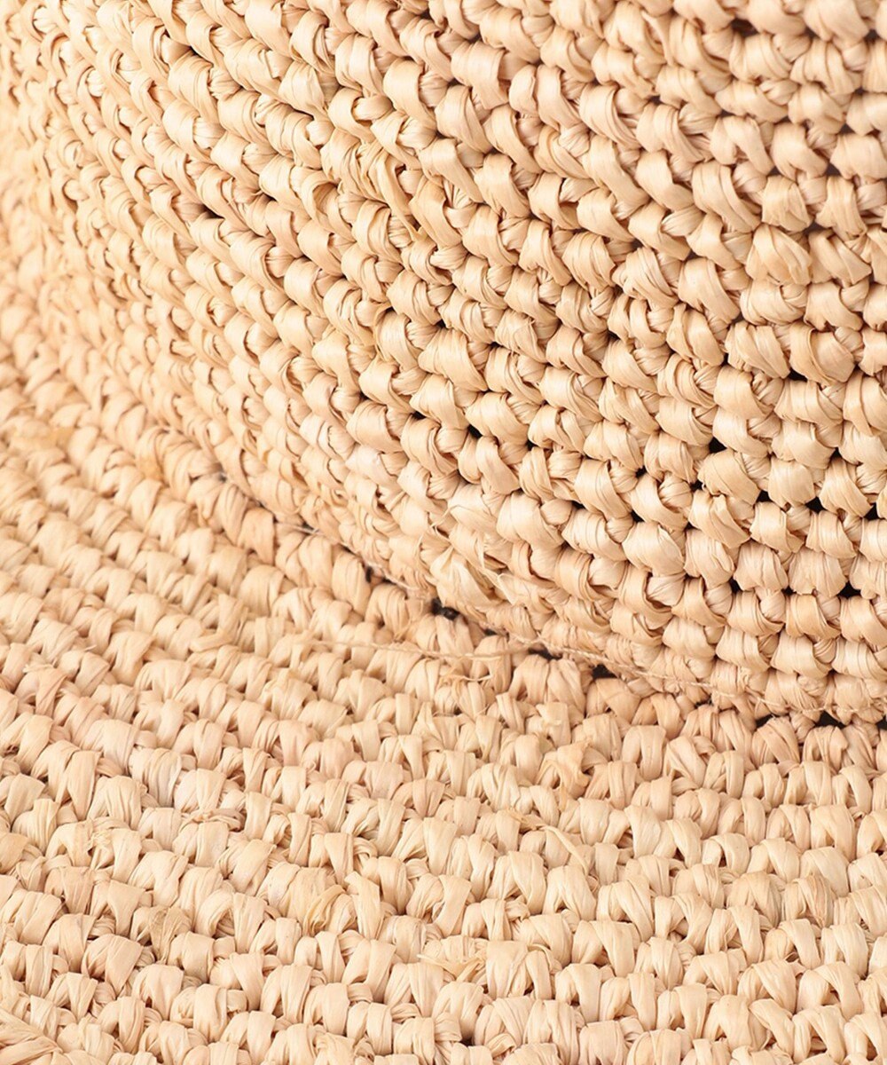 23区 ラフィアデザイン ブリムハット 