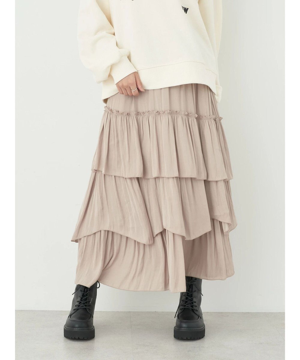 earth music&ecology ランダムティアードスカート 