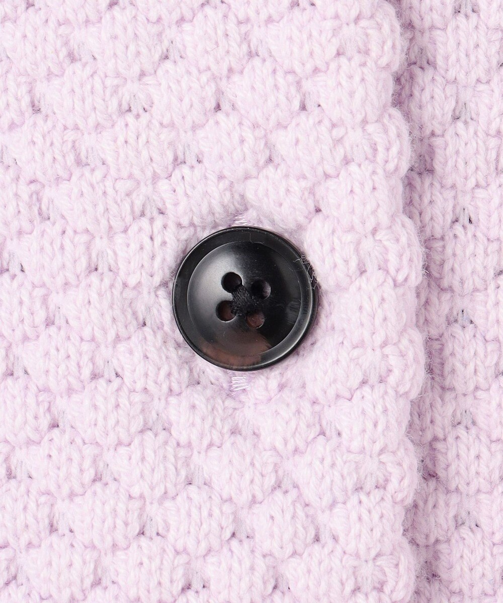 UNFILO 【前後着用可能】ポップコーンニット 2WAYカーディガン 