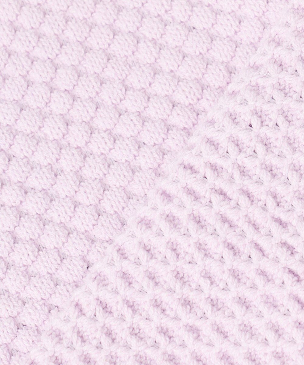 UNFILO 【前後着用可能】ポップコーンニット 2WAYカーディガン 