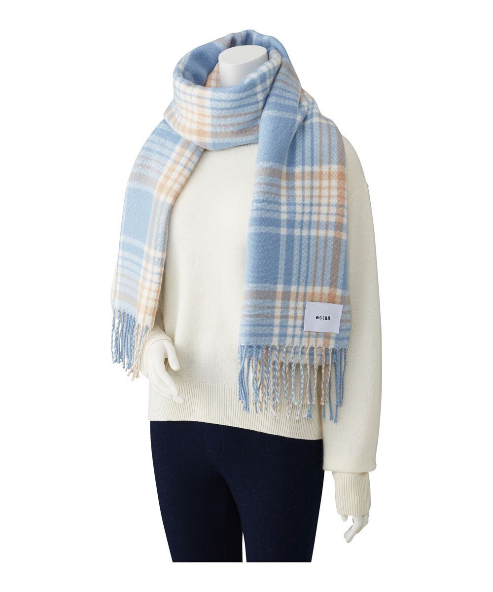 MOONBAT estaa パフィーラメストール グラデーションチェック／手洗い可 