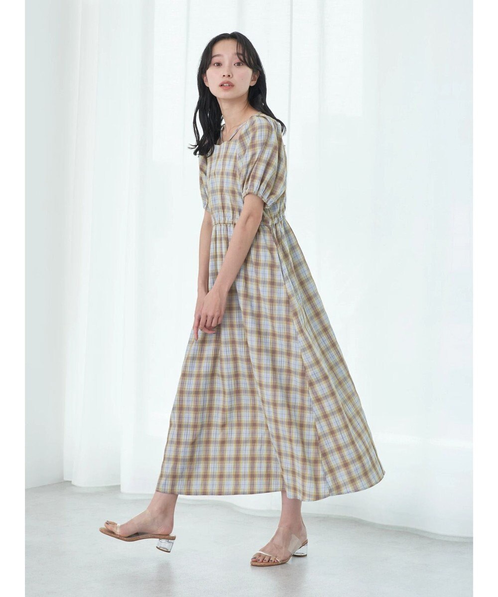 earth music&ecology ホルターネックシャーリングワンピース 