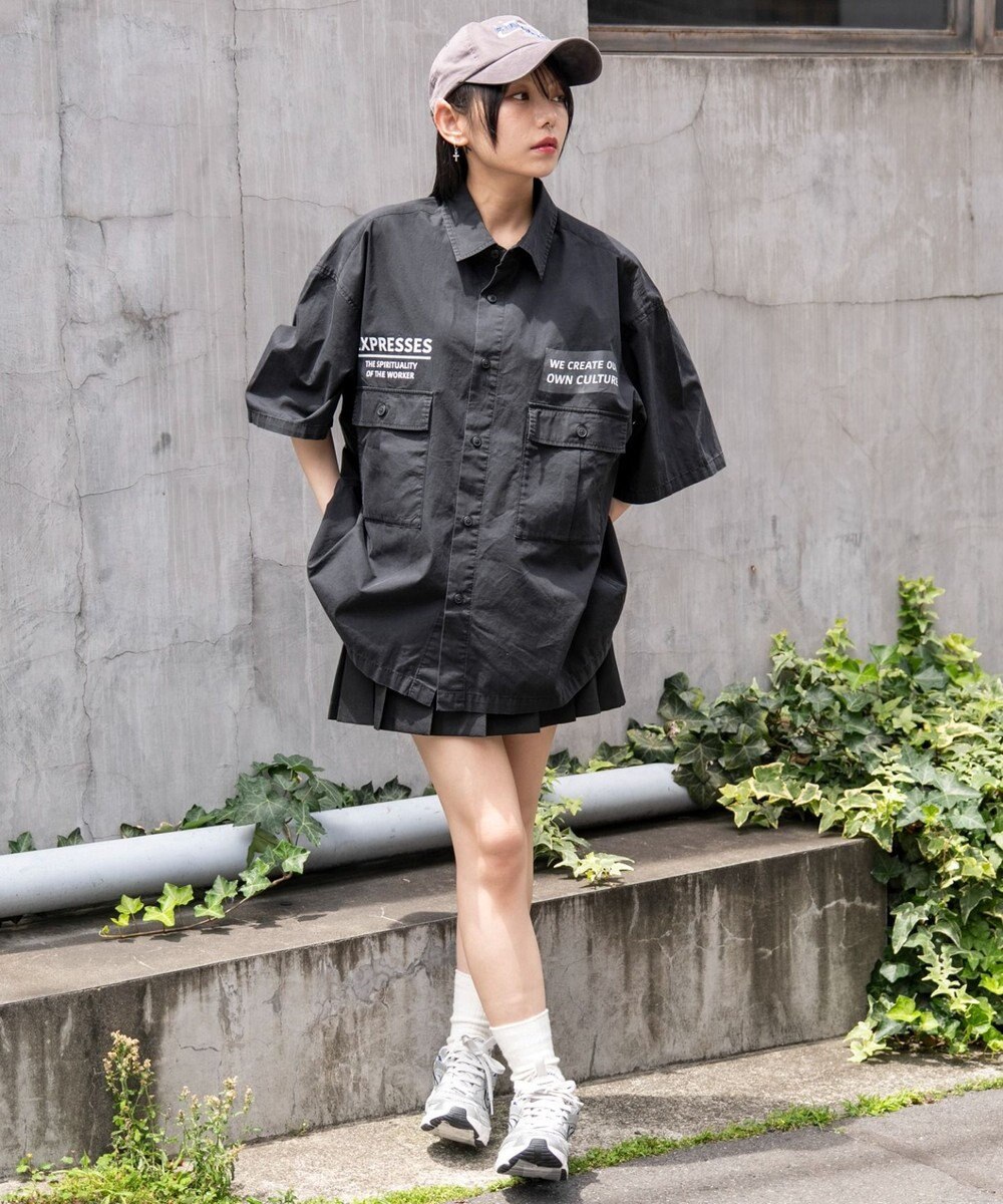 WEGO 【ユニセックス着用ITEM】ミリタリーハーフスリーブシャツ 