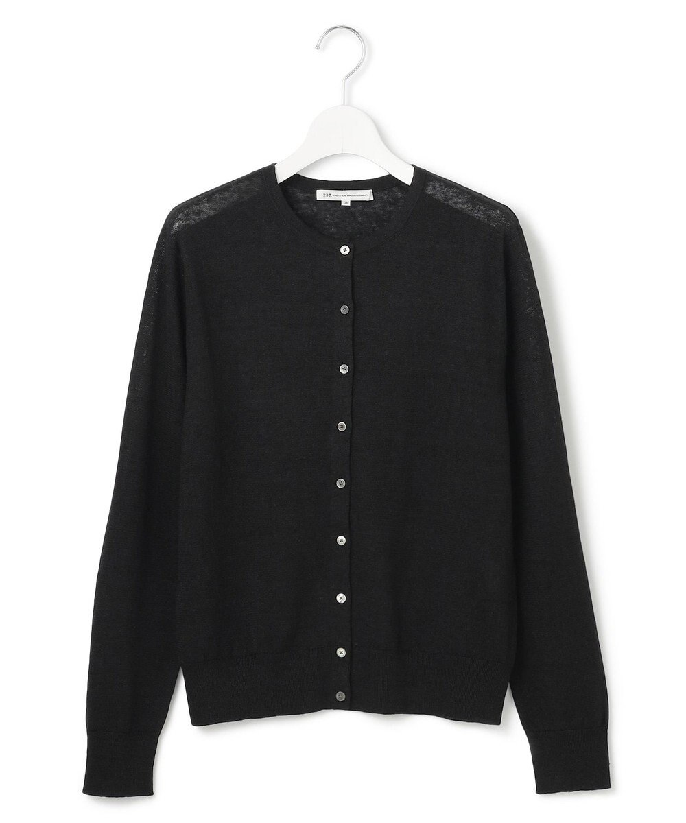 23区 【Oggi6月号掲載】ピュアリネンハイゲージ カーディガン 