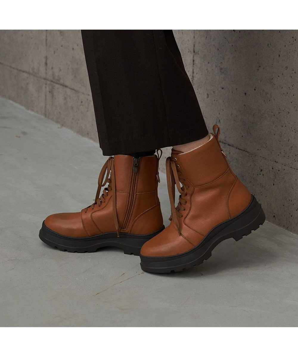 MODE ET JACOMO <carino>厚底レースアップブーツ 