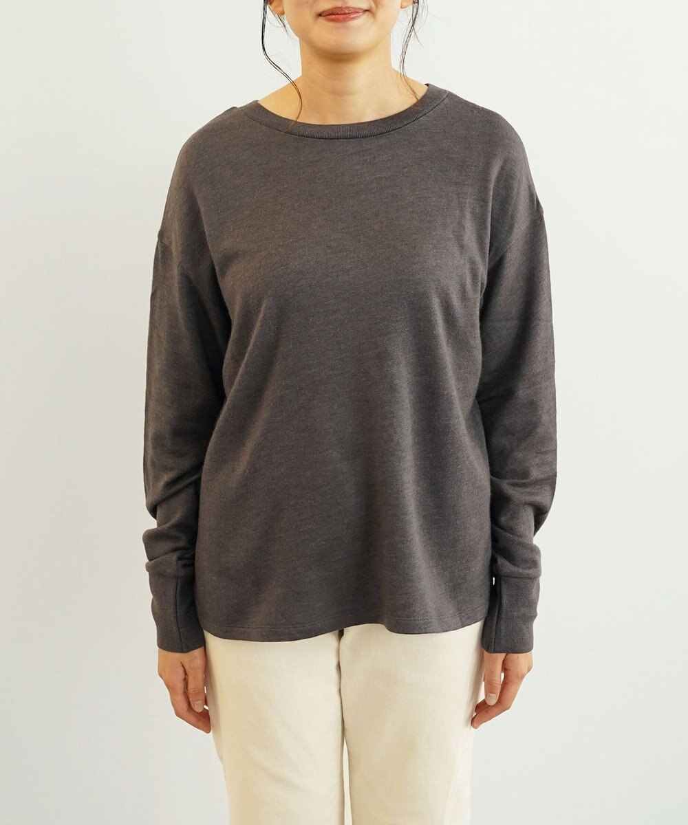 TOQUE 〈大草直子さんアドバイザー〉【ユニセックス】ロイヤルベビーアルパカ×タンギスコットン 裏毛 クルーネックトップス 