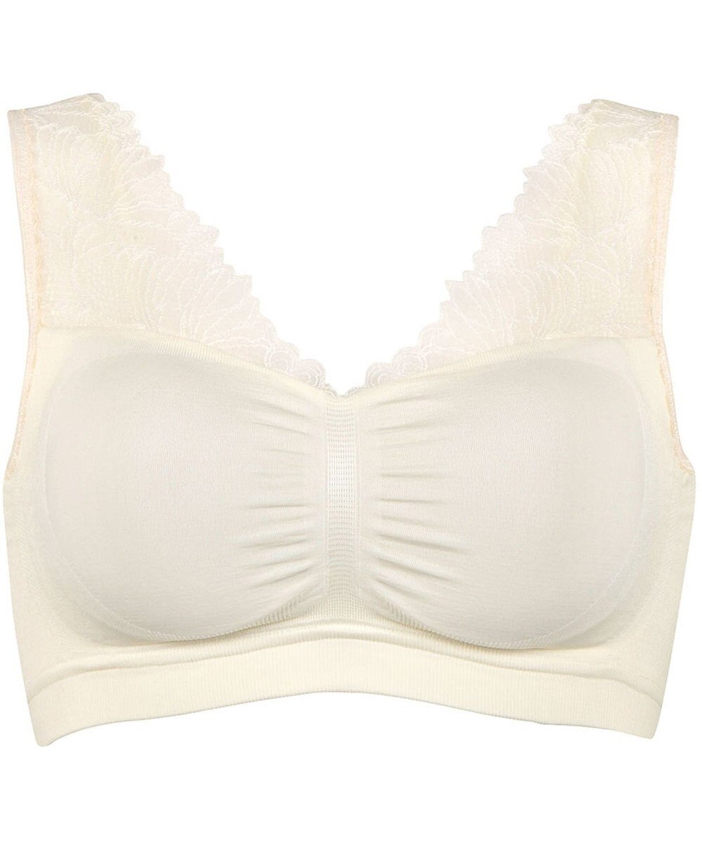 Wing ノンワイヤーブラ　【ナイトアップブラルーム】　寝るとき用ブラ　バストの脇流れを防ぐ　パッド有り　ウイング／ワコール　KB3510 