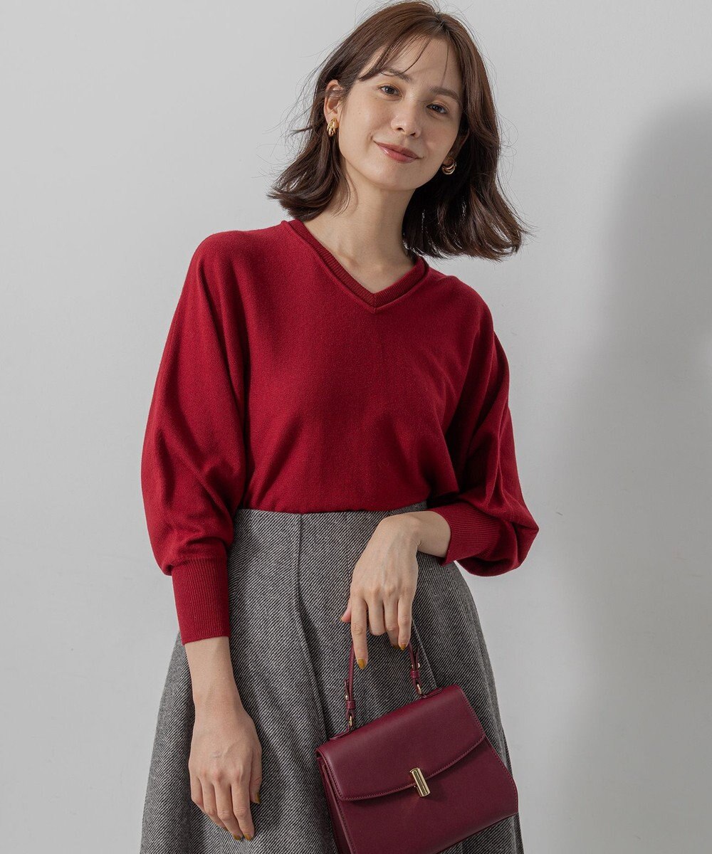 組曲 S 【前後着用可】ニューシックニットＶネック プルオーバー 