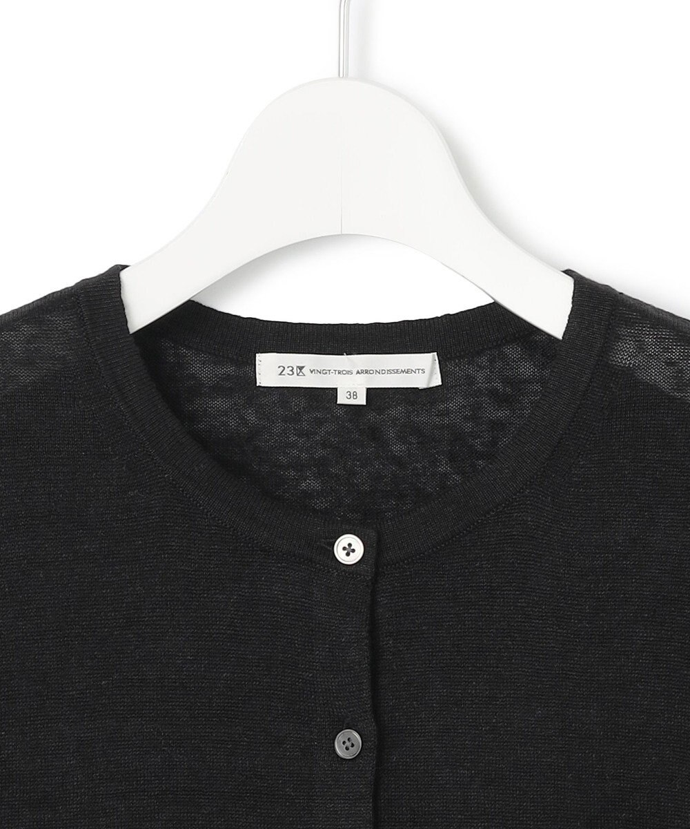 23区 【Oggi6月号掲載】ピュアリネンハイゲージ カーディガン 