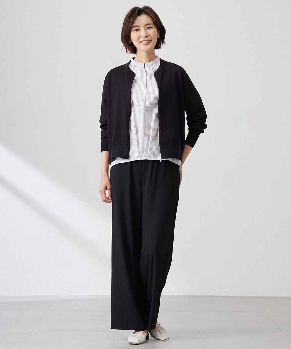 J.PRESS LADIES 【洗える】ラメニット ブルゾン 