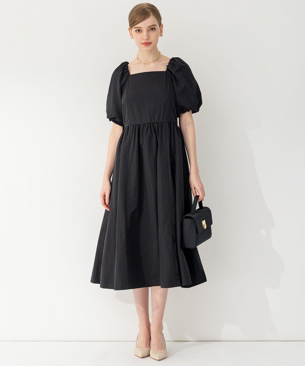 23区 【APPLAUDIR】スクエアネックタフタ ドレス 