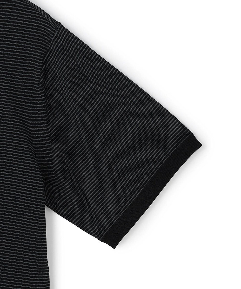 JOSEPH HOMME 【新柄】リュクスレーヨンボーダー　クルーネック半袖ニット 