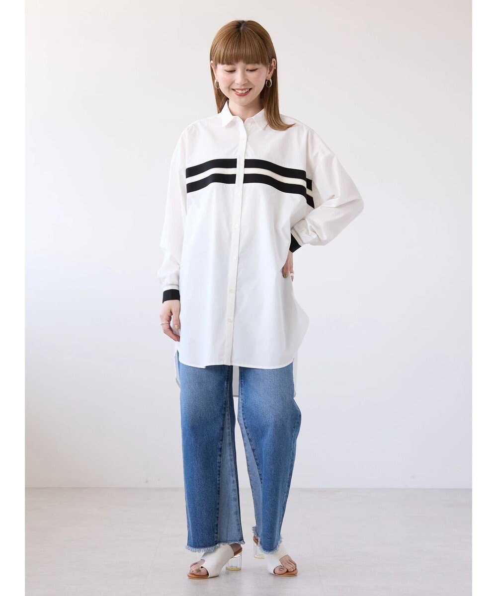 AMERICAN HOLIC リブラインシャツチュニック 