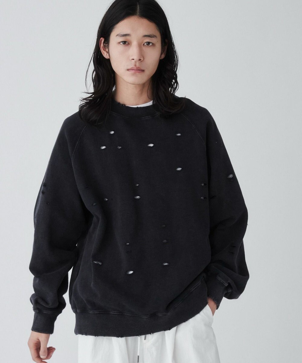 WEGO ダメージプルオーバースウェット 