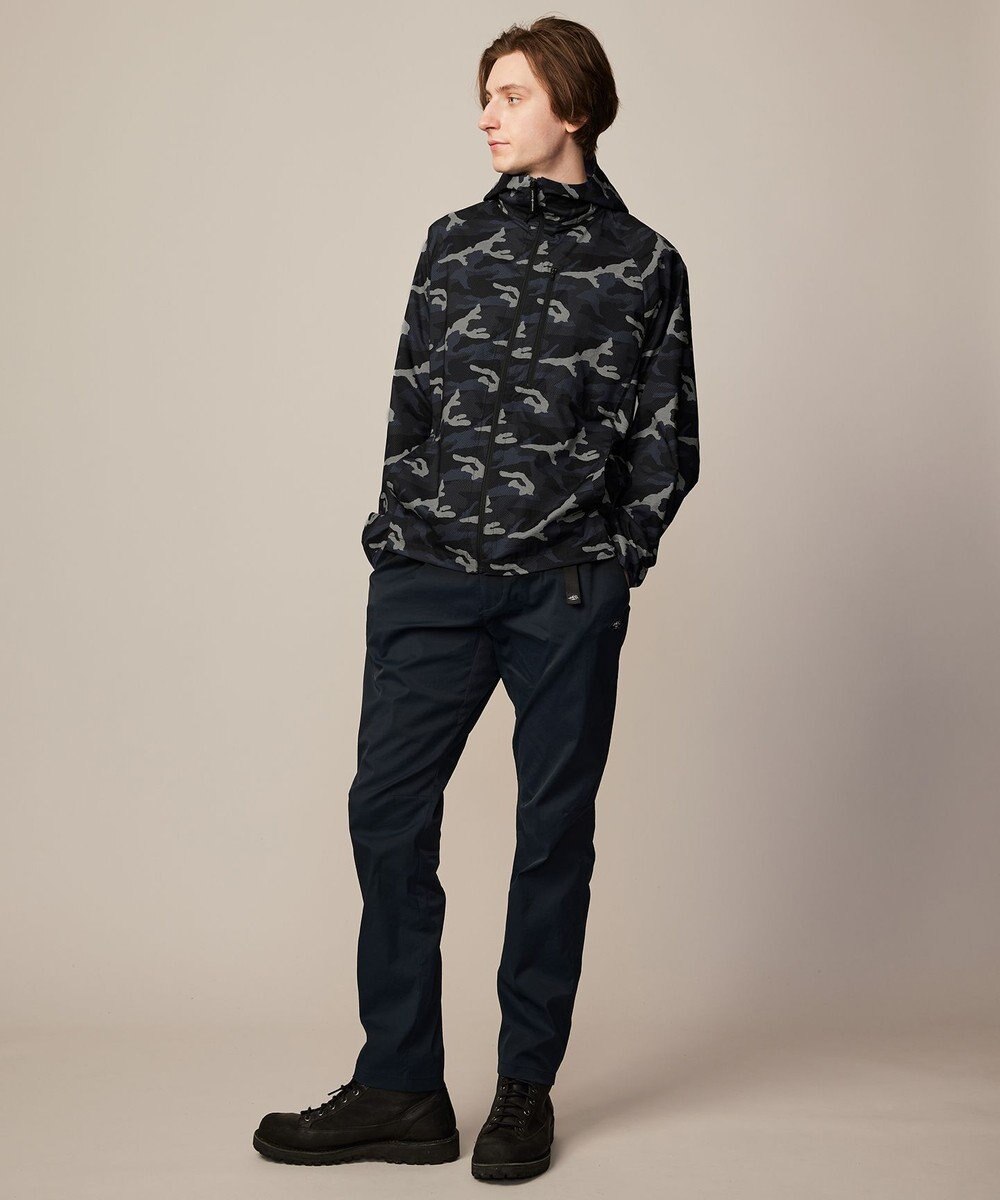 JOSEPH ABBOUD MOUNTAIN 【ストレッチ/軽量/撥水/ポケッタブル】エンボスカモフラージュ パーカー 