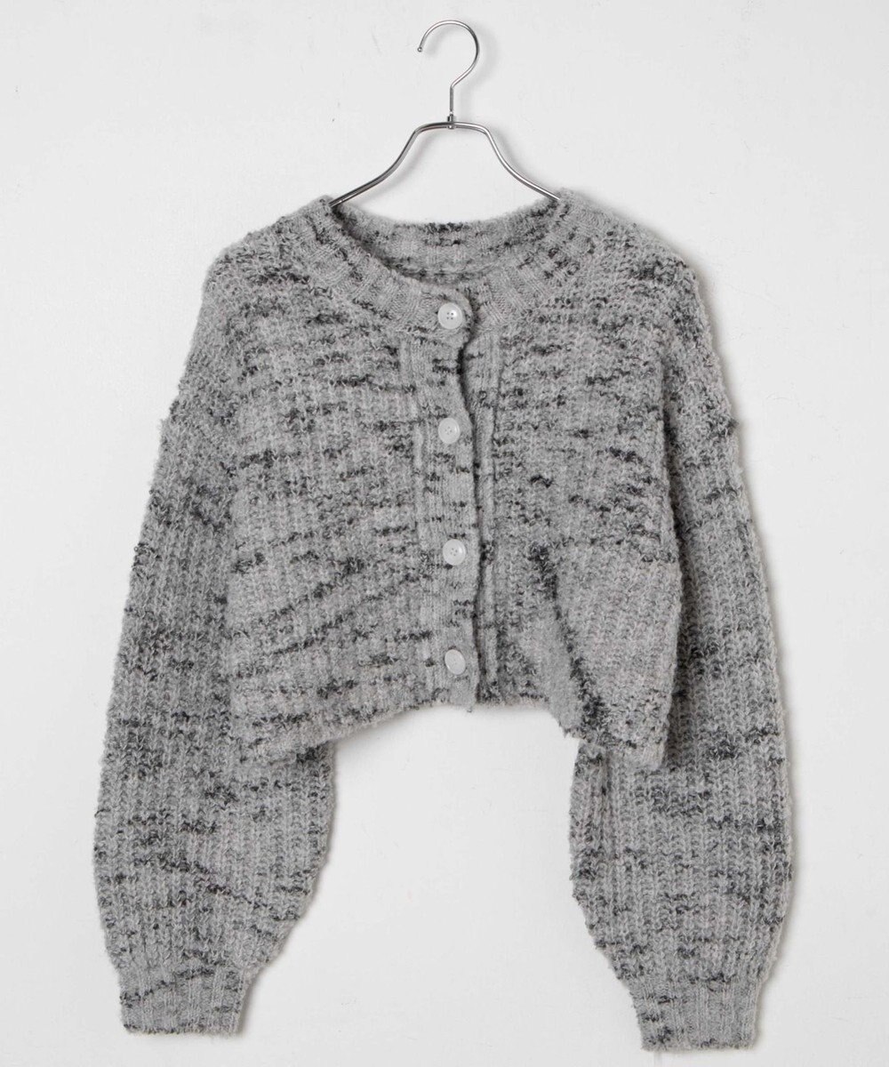 WEGO ミックスブークレ2WAYカーディガン 