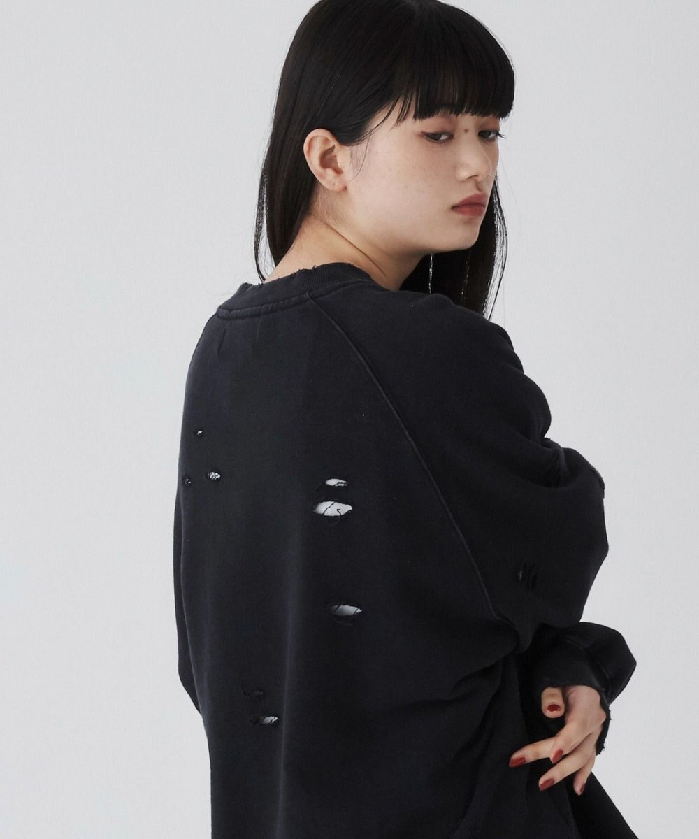 WEGO ダメージプルオーバースウェット 