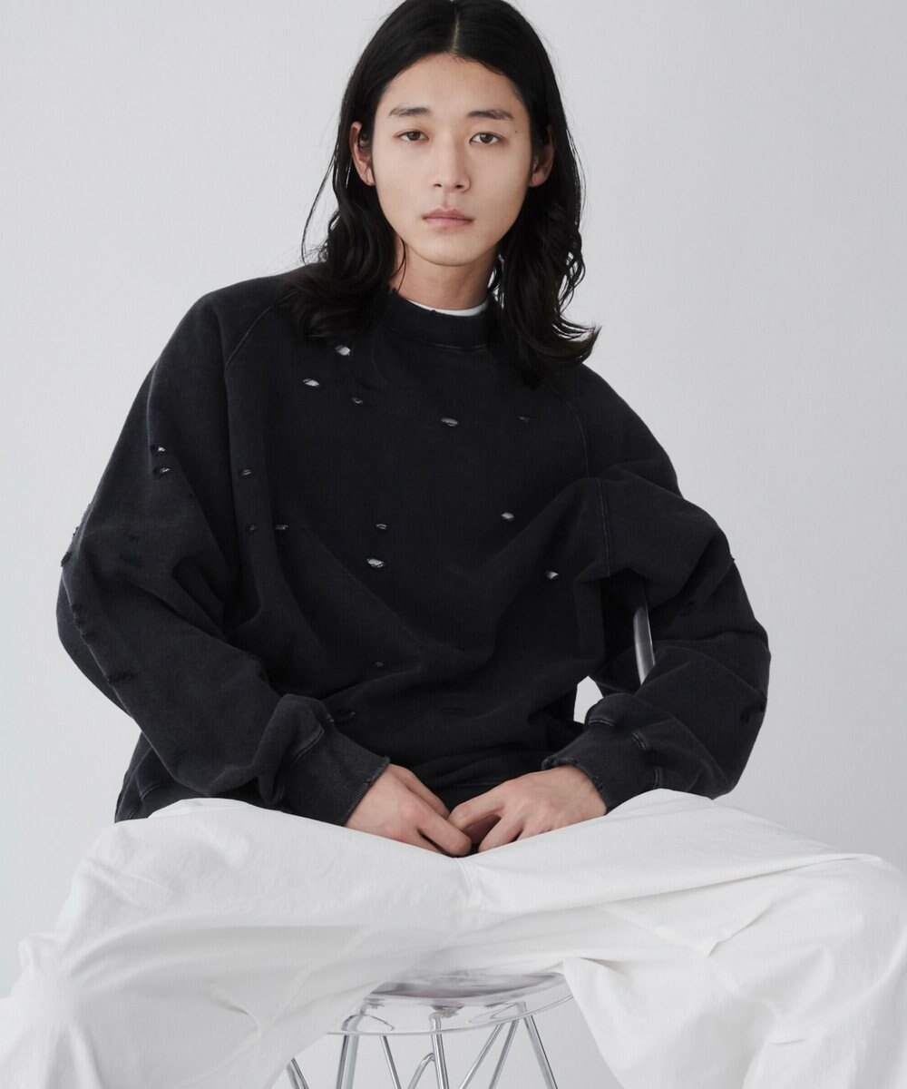 WEGO ダメージプルオーバースウェット 