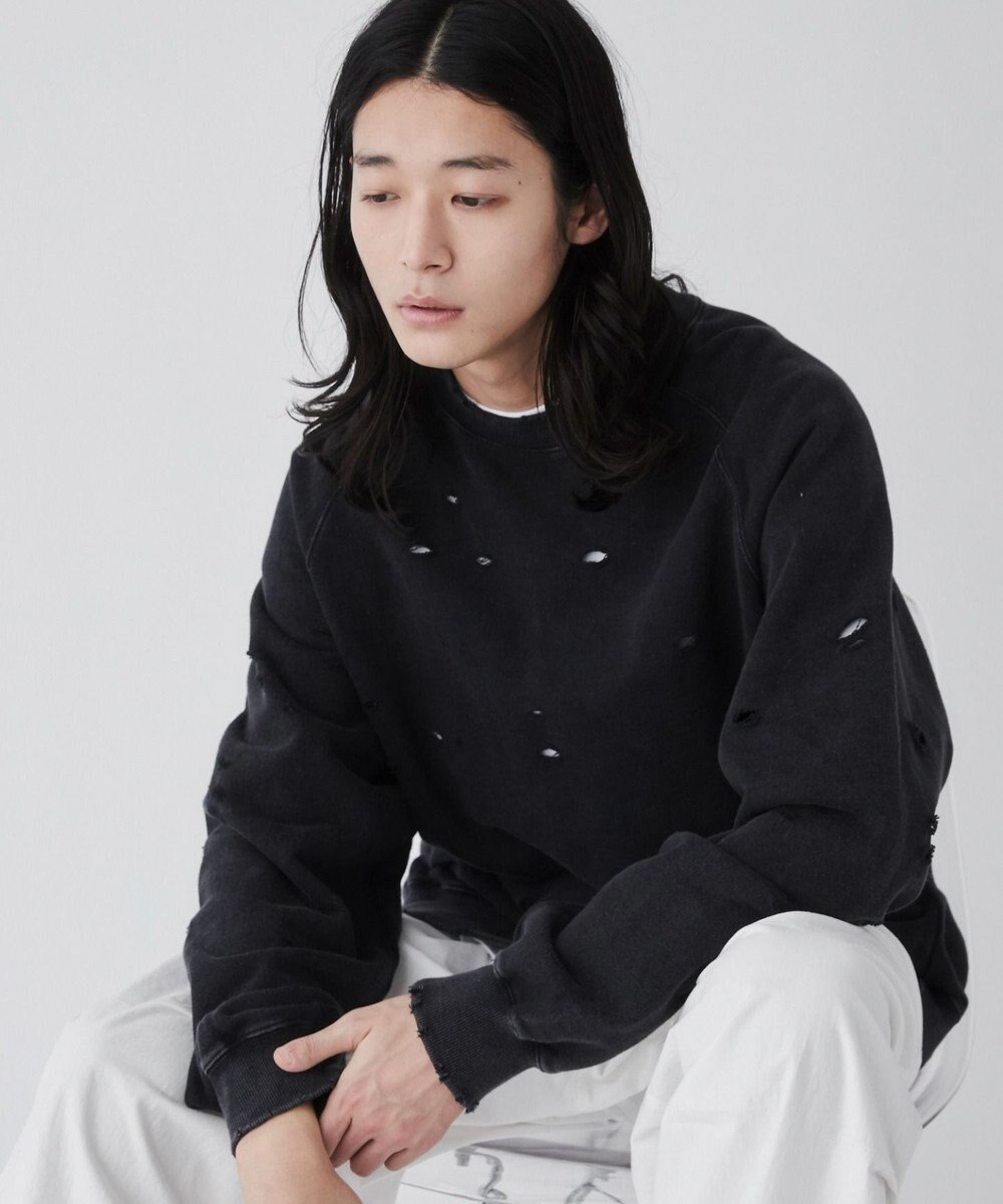 WEGO ダメージプルオーバースウェット 