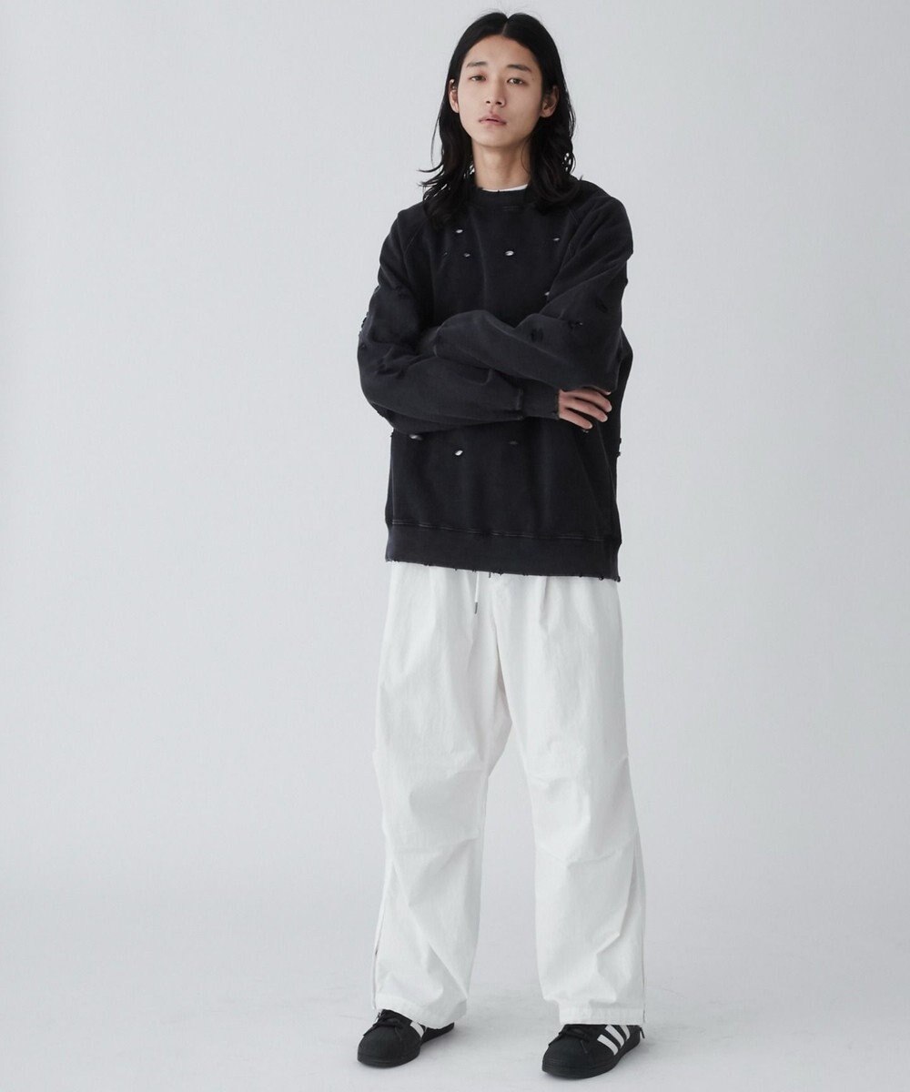 WEGO ダメージプルオーバースウェット 