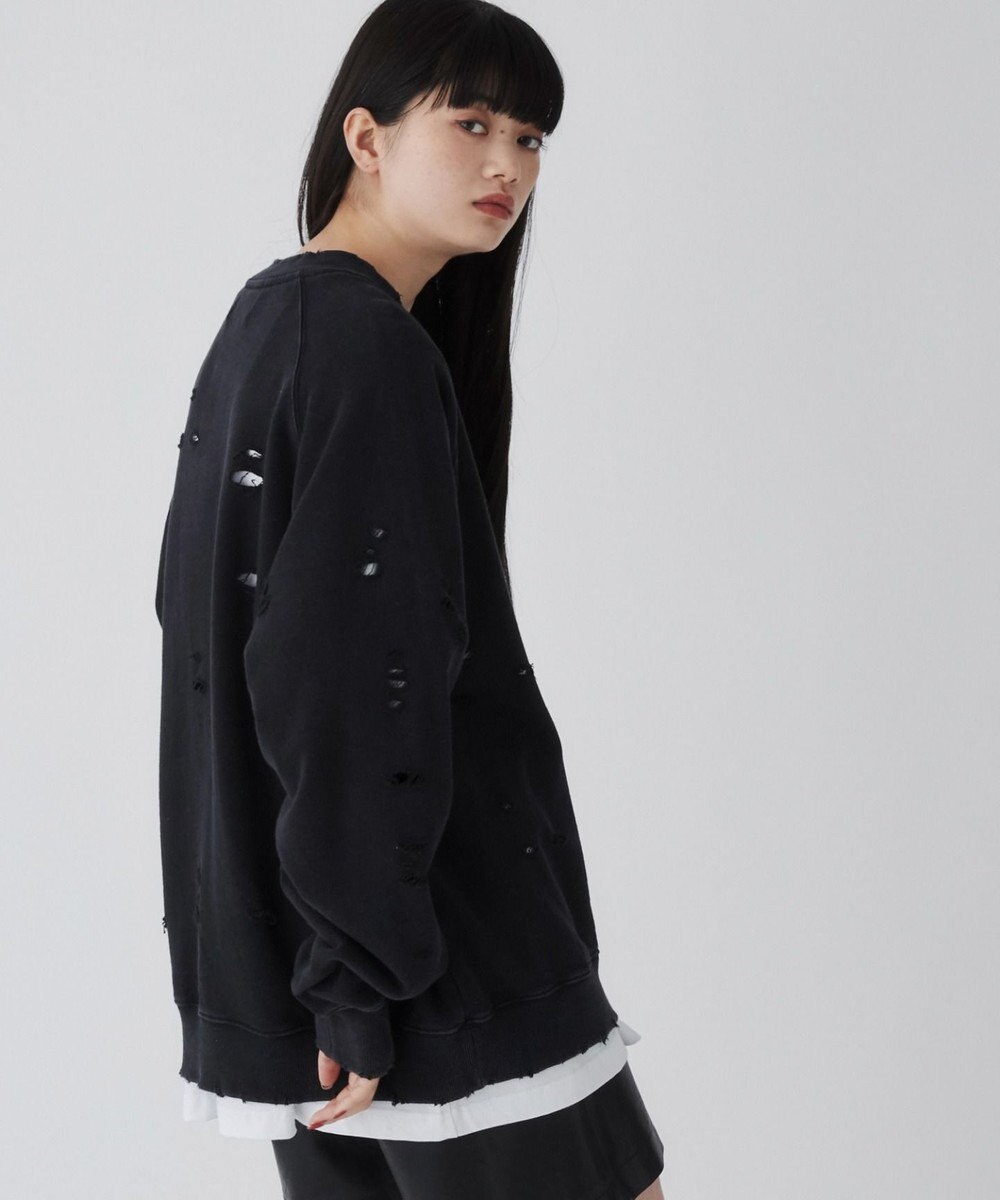 WEGO ダメージプルオーバースウェット 