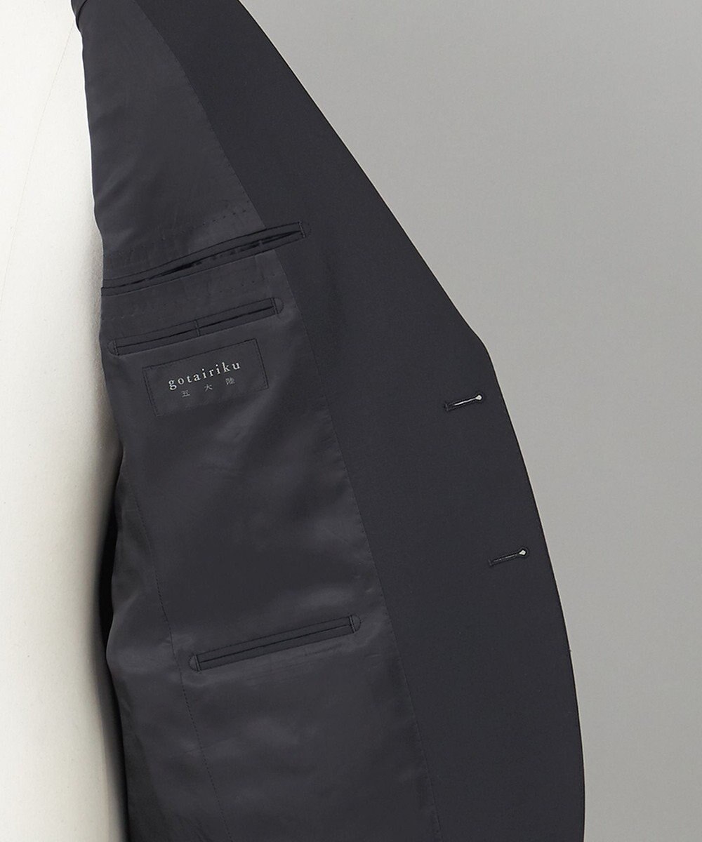 GOTAIRIKU フォーマルシーンにも対応可【ロングシーズン対応】WOOL×POLYESTER ベーシックスーツ（ブラック） 