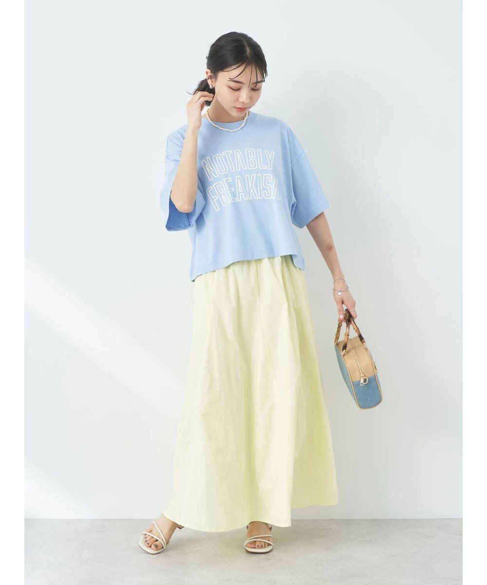 earth music&ecology ポプリンフレアスカート 