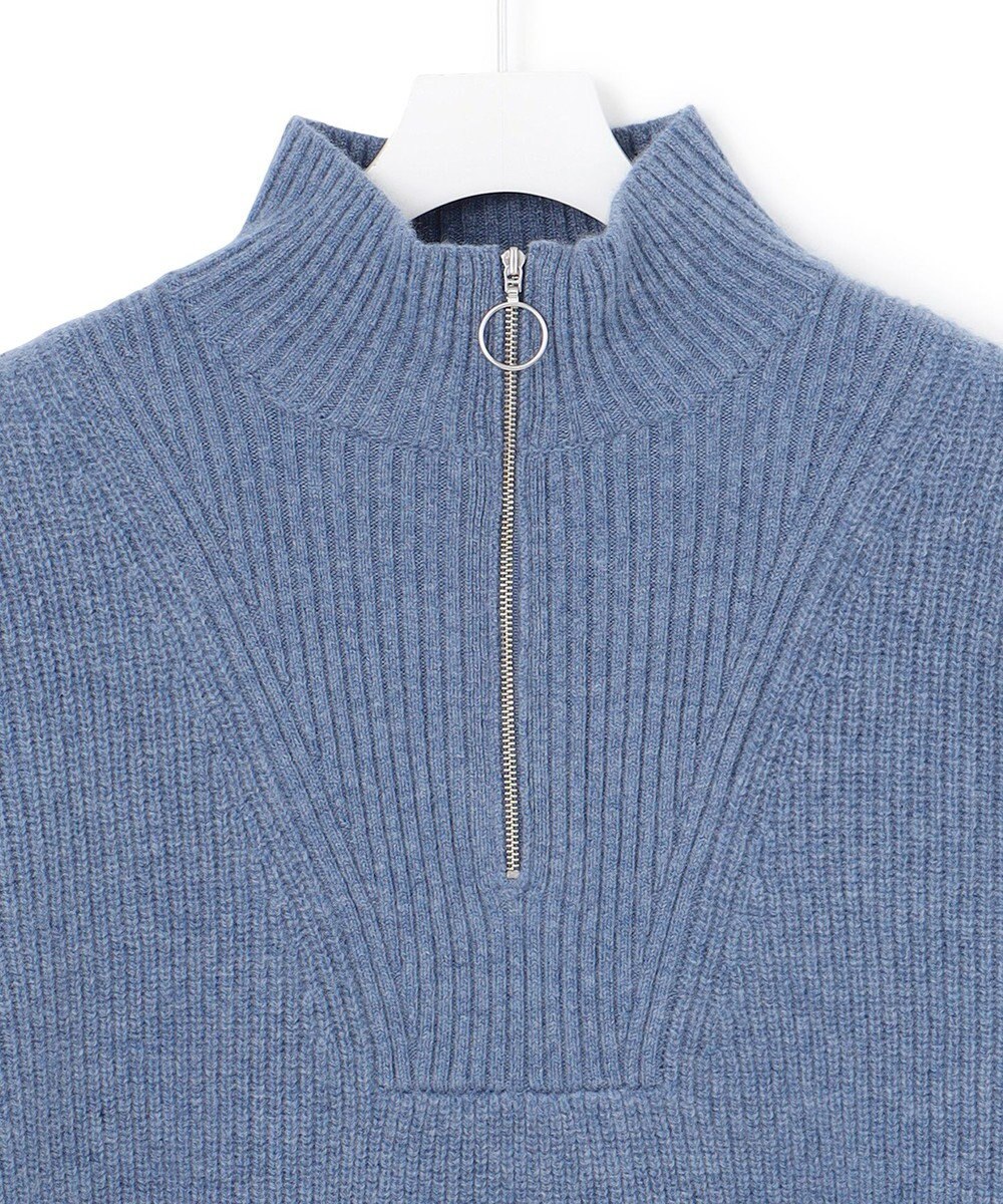 J.PRESS YORK STREET 【UNISEX】ウールカシミヤ ハーフジップニット 
