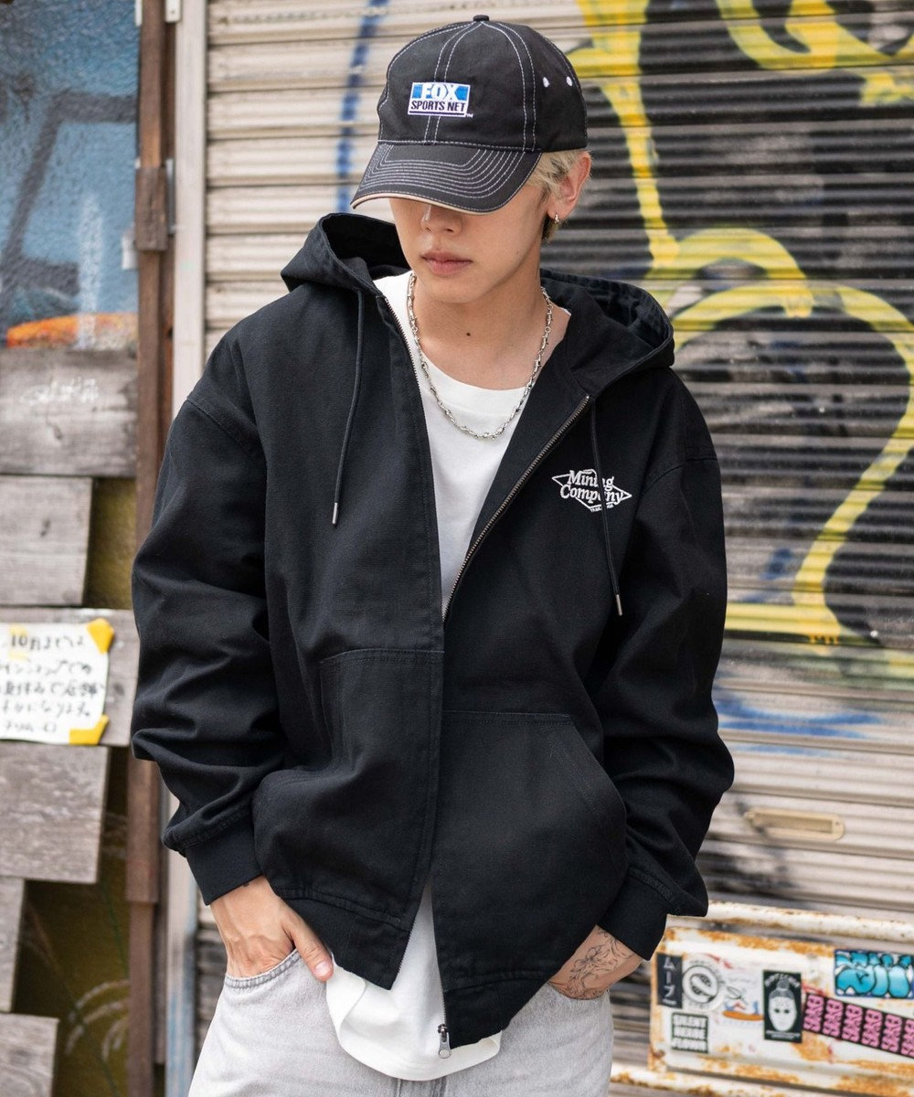 WEGO 【ユニセックス着用ITEM/MLサイズ展開】ワーカーズフードブルゾン 