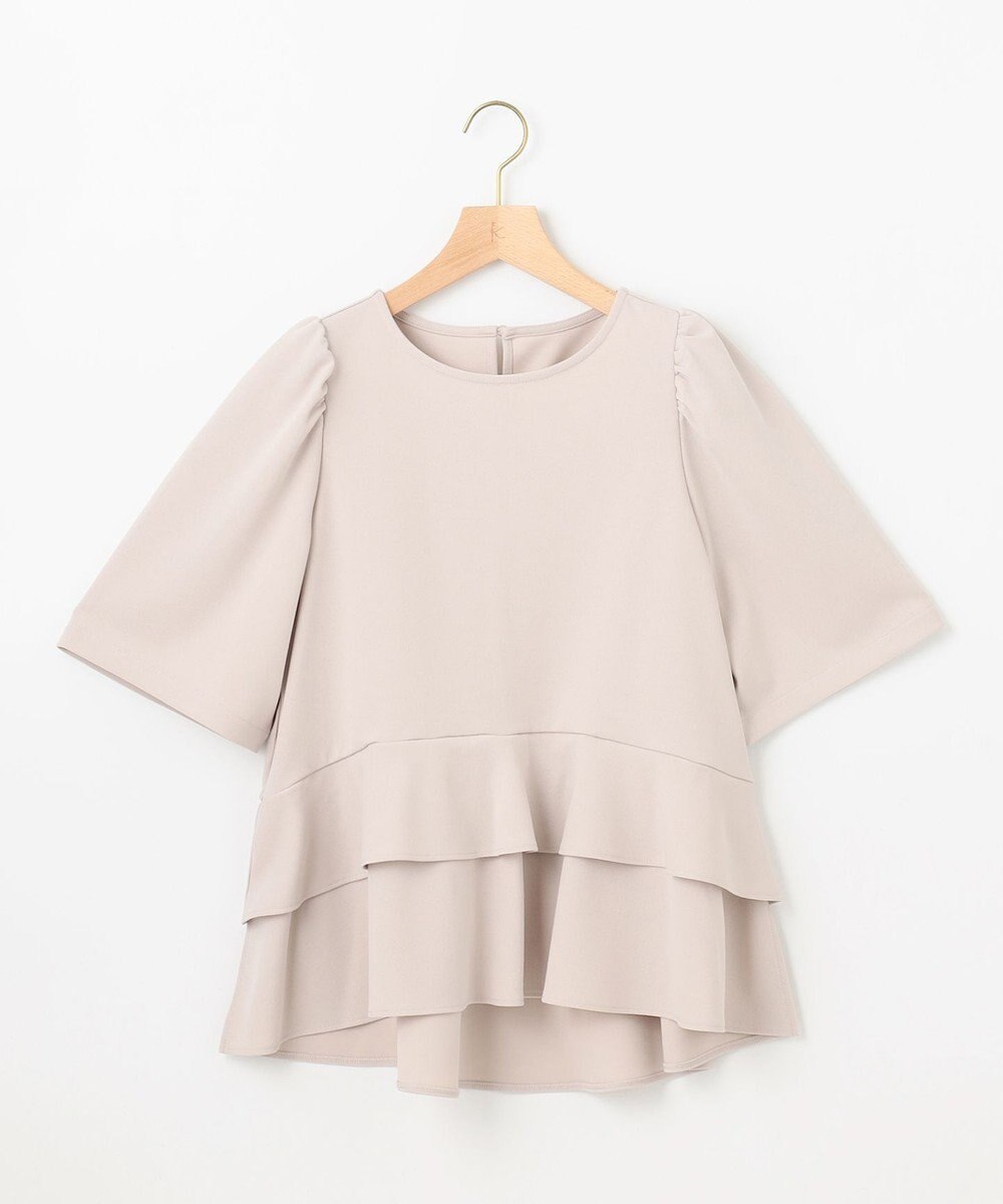 組曲 S ご好評につき追加生産【WEB限定】ジョーゼットジャージーティアード ブラウス 