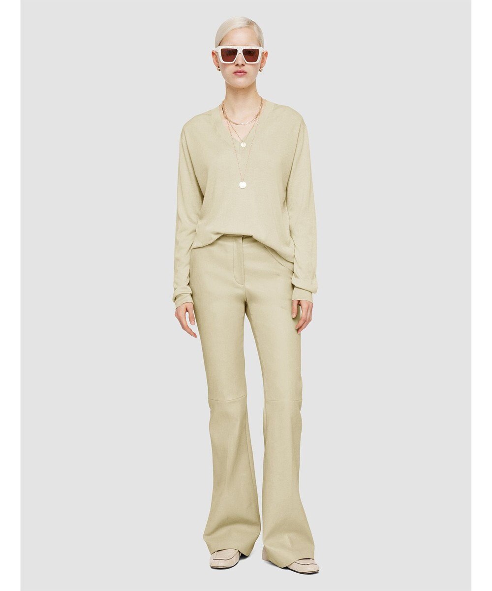 JOSEPH 【洗える】スーパーファインコットンシルク　Vネックニット 