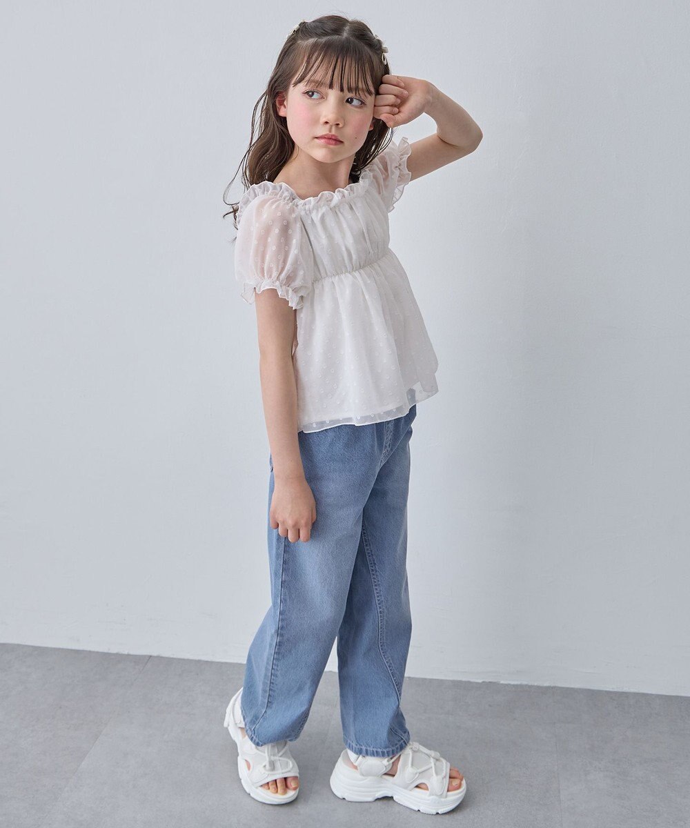 ANY KIDS 【一部店舗/WEB先行販売アイテム】2WAY シアードビーブラウス 