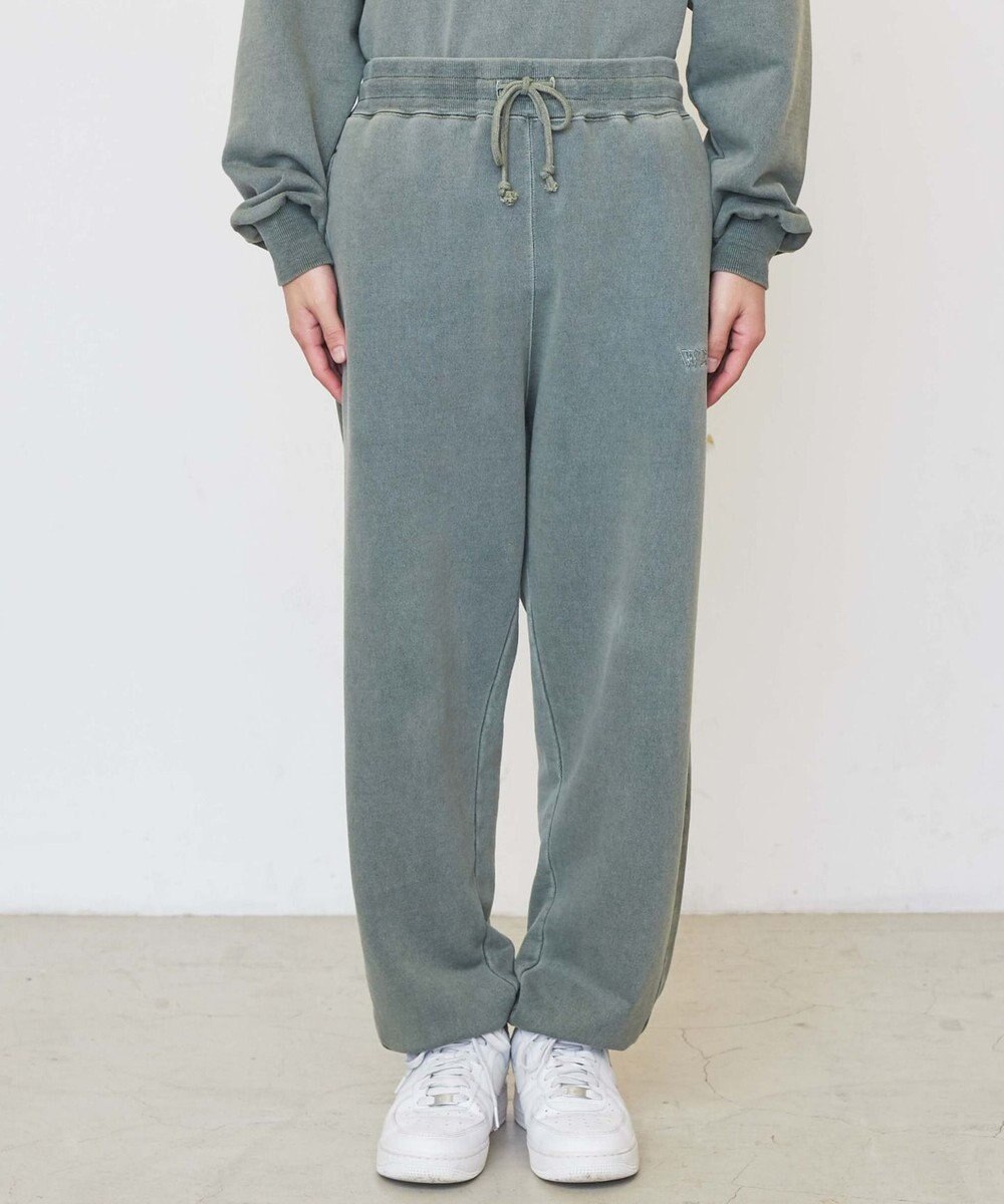 WEGO ピグメントロゴスウェットパンツ 