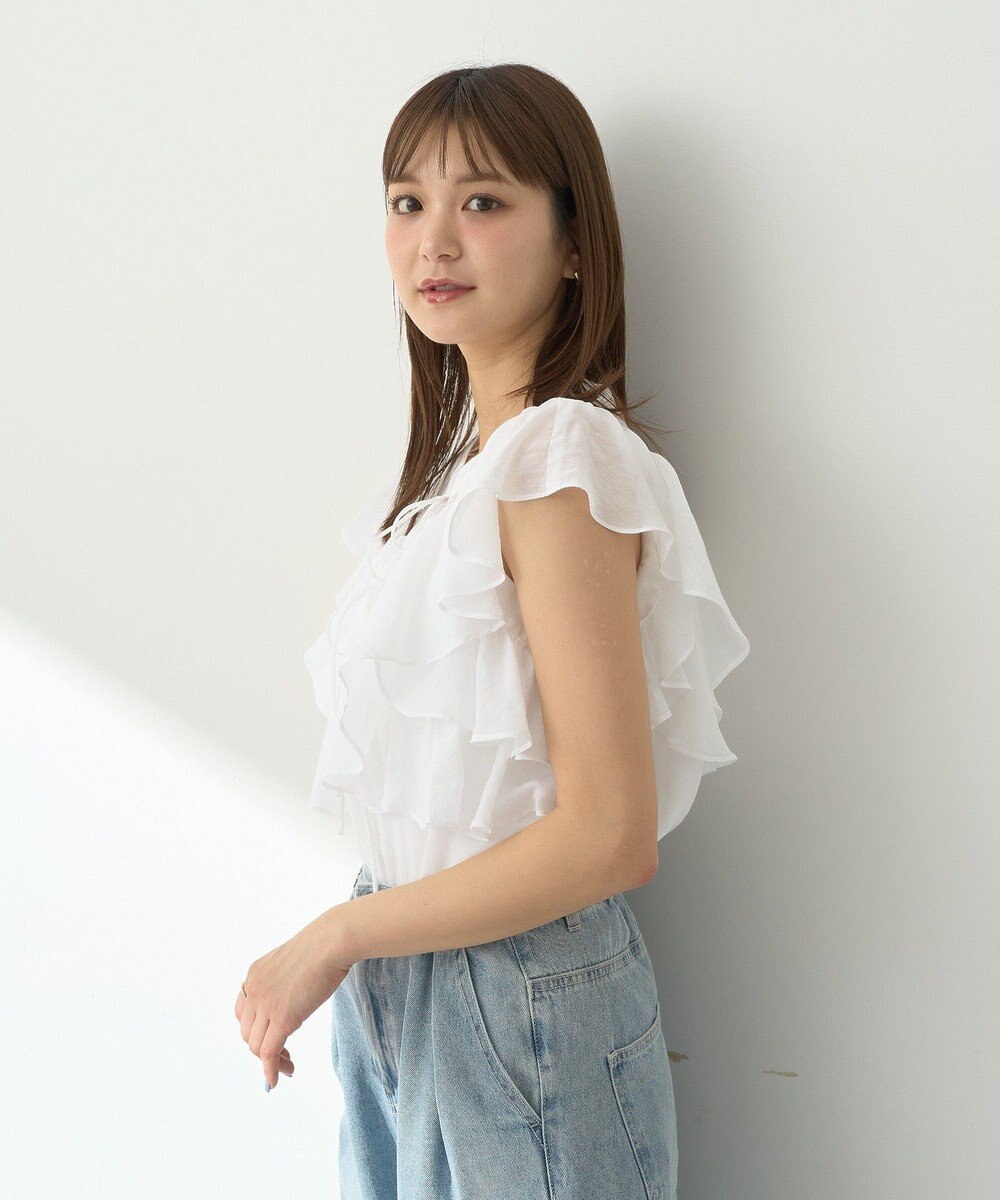 earth music&ecology ２ＷＡＹフリルブラウス 