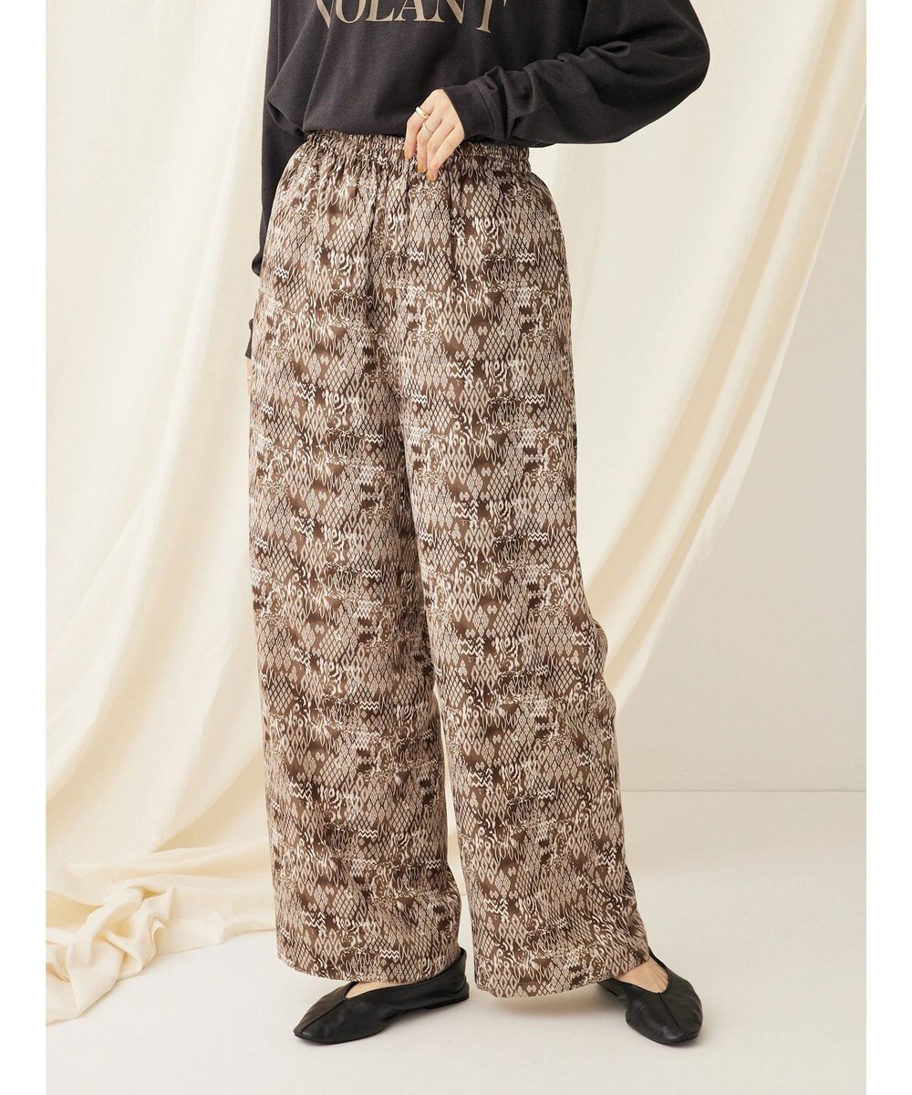 CRAFT STANDARD BOUTIQUE アソートプリント　柄イージーパンツ 