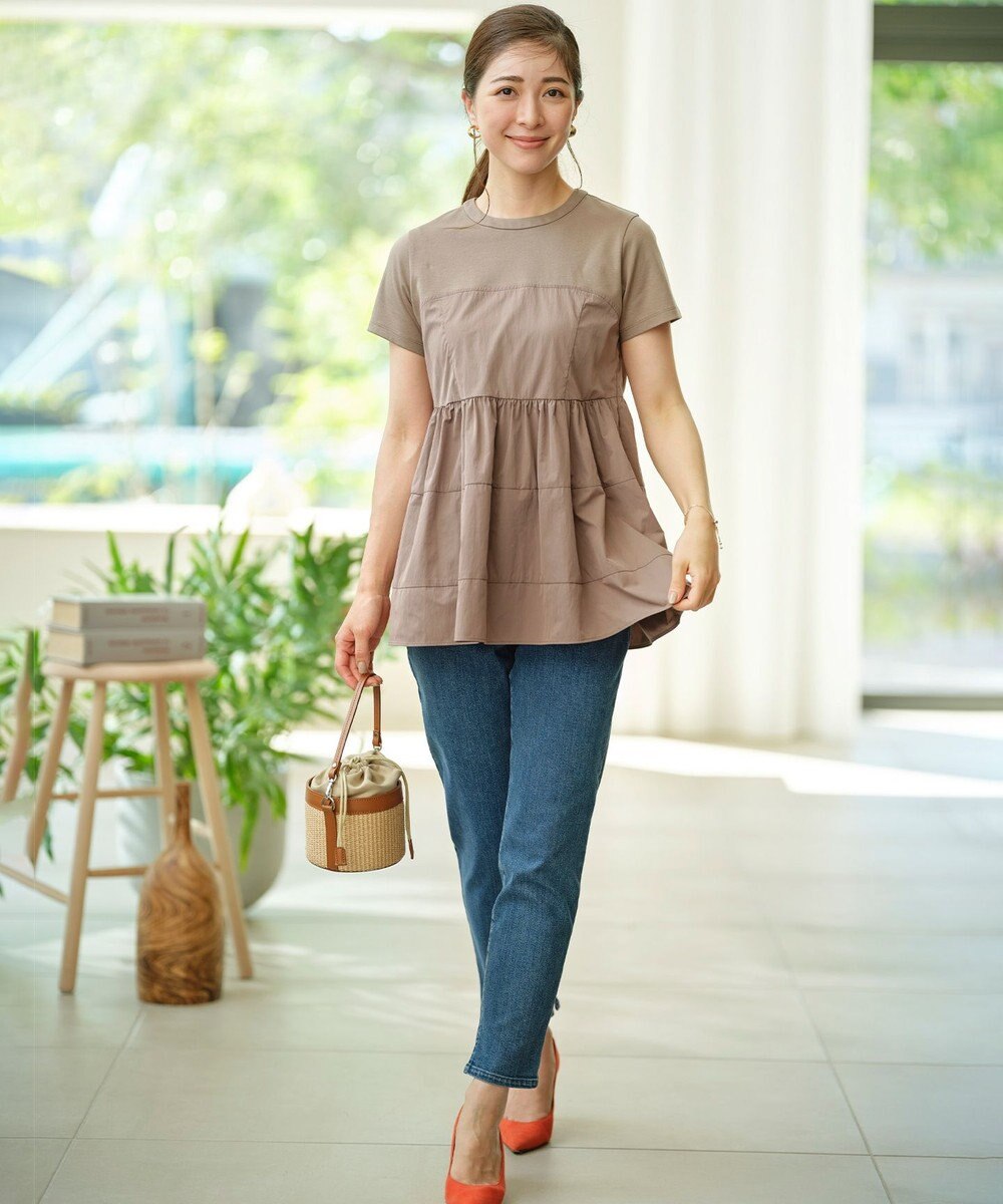 組曲 L 【接触冷感】ビスチェレイヤードTシャツ 