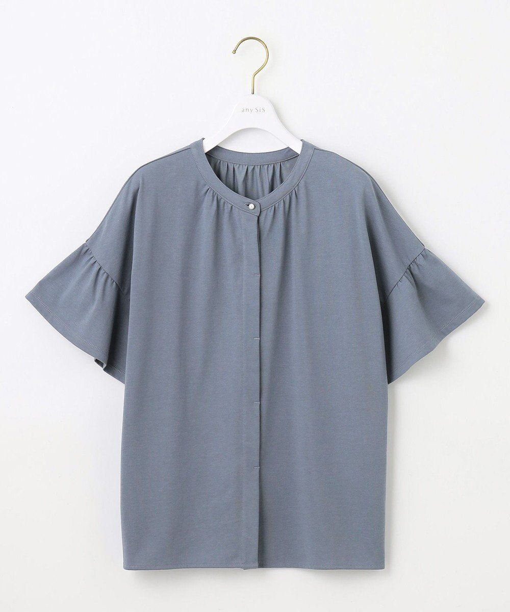 ANY SIS 【UVケア・接触冷感】汗ジミ防止加工カット ブラウス 