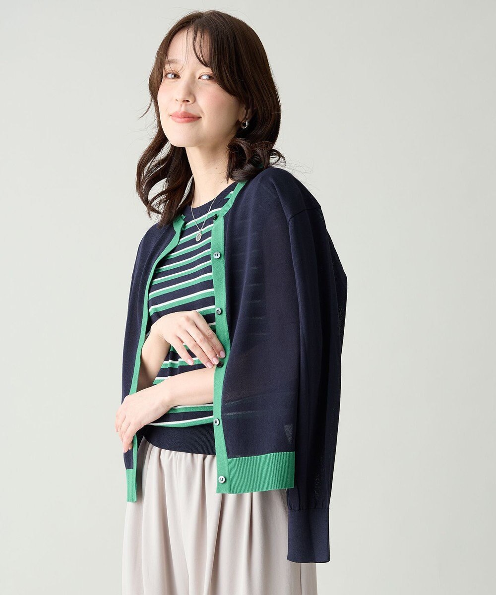 ANY ツインニットセット（ノースリーブニット＋カーディガン） 