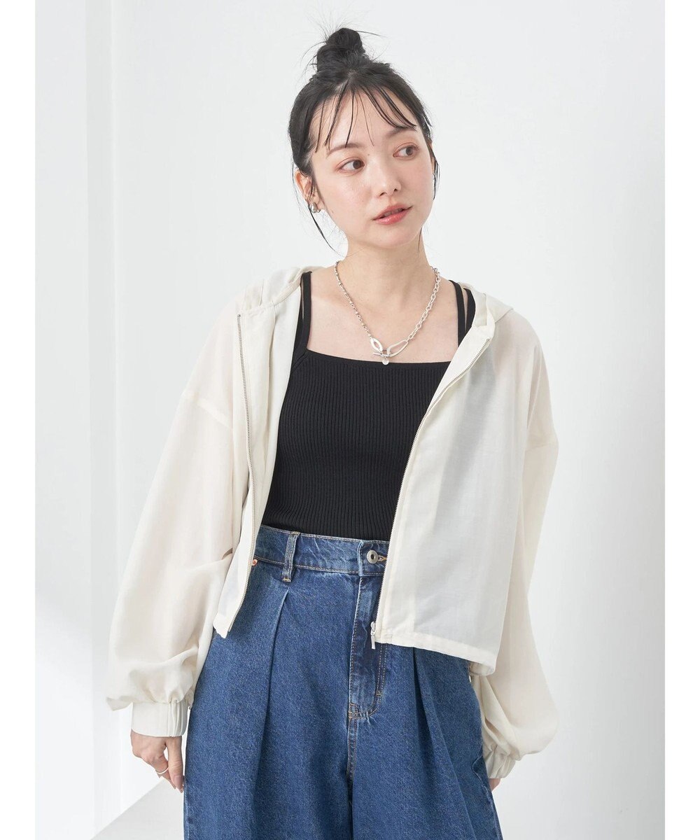 earth music&ecology シアーフードブルゾン 